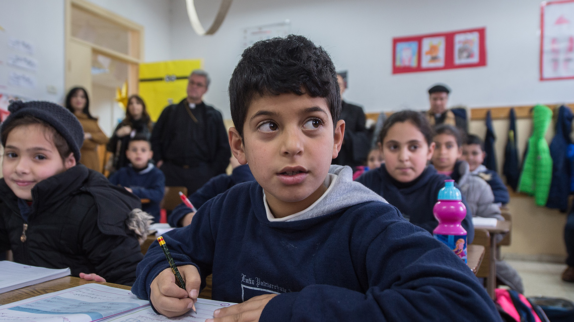 Canadian Bishop comments on his visit to schools in the Holy Land